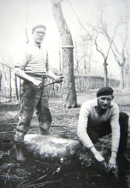 159- Slagers Hub en Sjaak vd Wall in 1947
